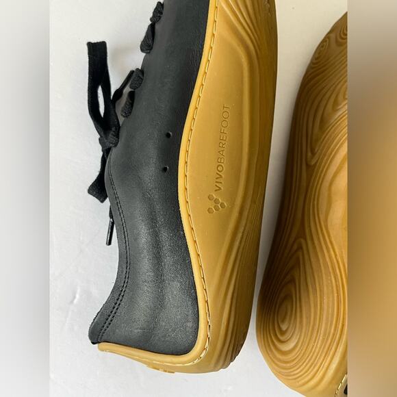 Vivo Barefoot Addis leather comfort sneaker black Ergonomic Design 40 - Picture 12 of 12